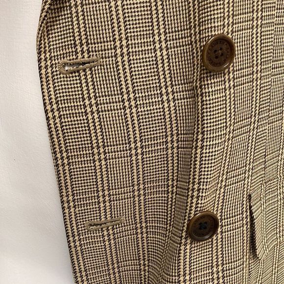 Ralph Lauren Vintage Brown Double Breasted Oversized Blazer Office Plus Size 14 - Picture 9 of 13